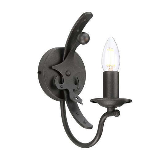 Windsor 1 Light Wall Light - Graphite