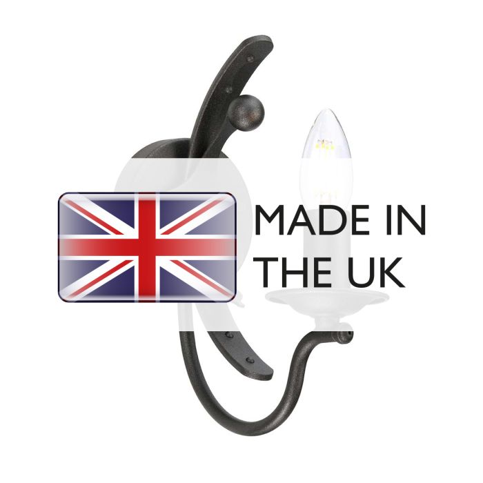 Windsor 1 Light Wall Light - Graphite