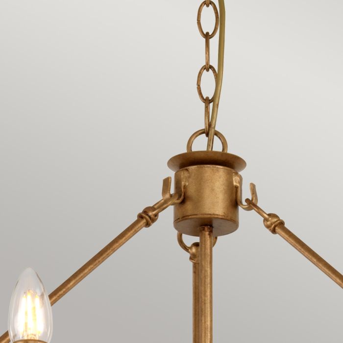 Windsor 12 Light Chandelier - Gold Patina