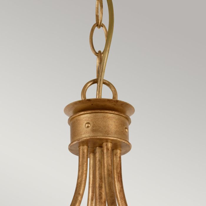Windsor 4 Light Pendant - Gold Patina