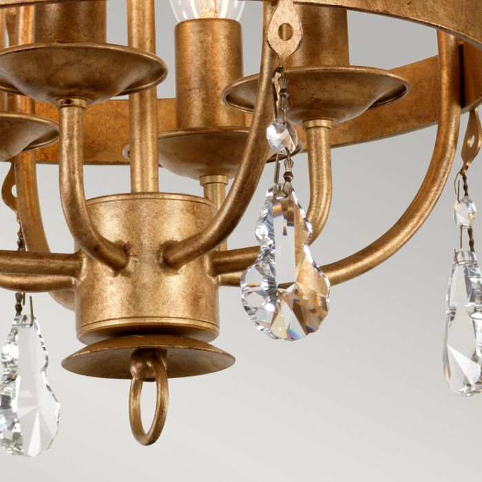 Windsor 4 Light Pendant - Gold Patina