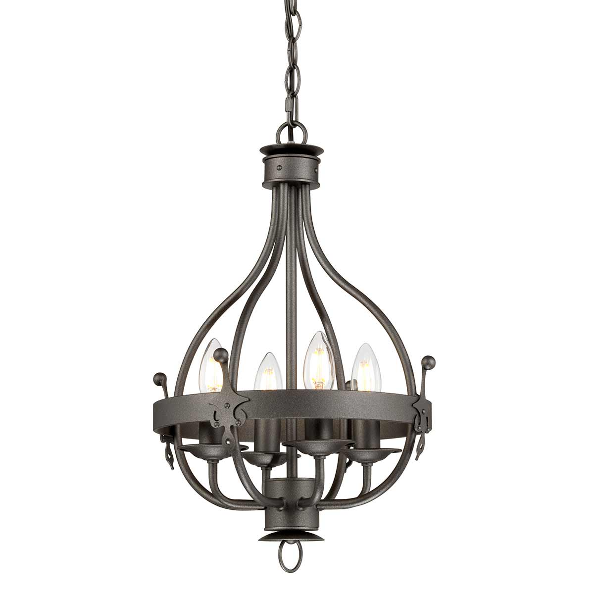 Windsor 4 Light Pendant – Graphite