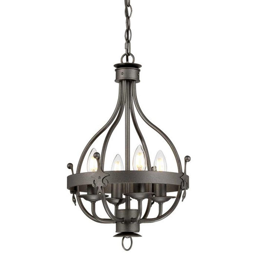 Windsor 4 Light Pendant - Graphite