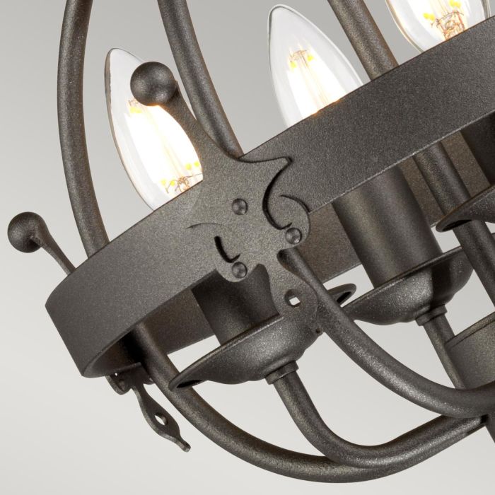 Windsor 4 Light Pendant - Graphite