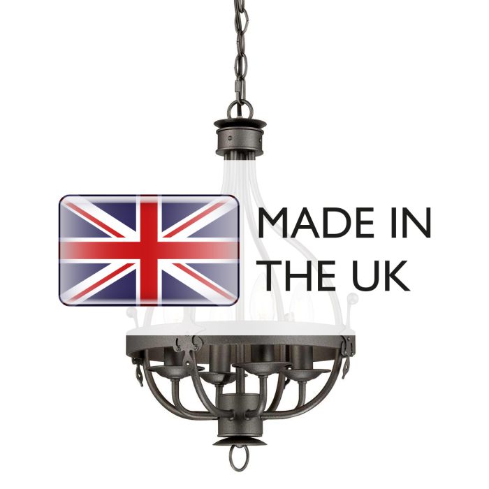 Windsor 4 Light Pendant - Graphite