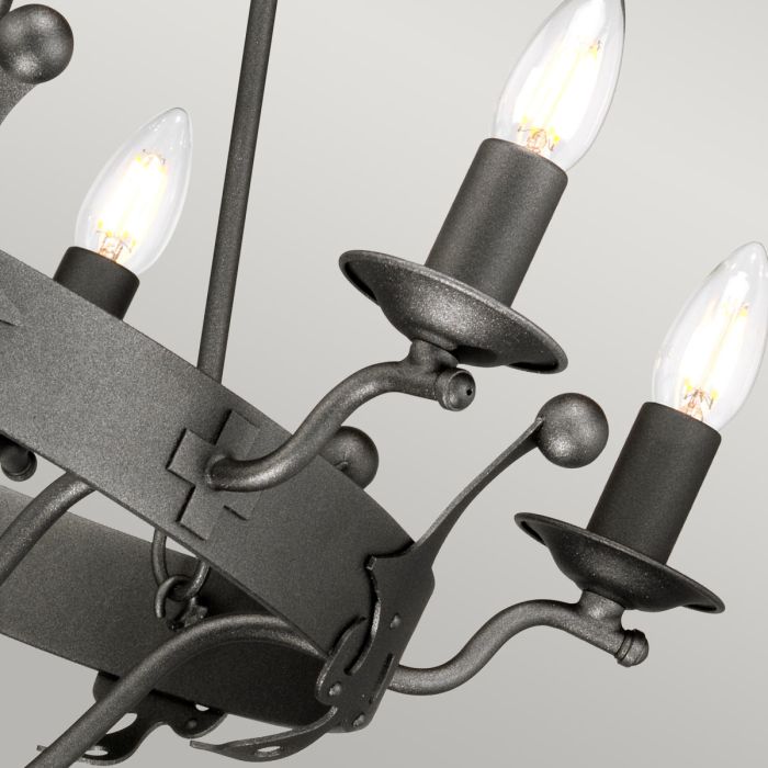 Windsor 6 Light Chandelier - Graphite