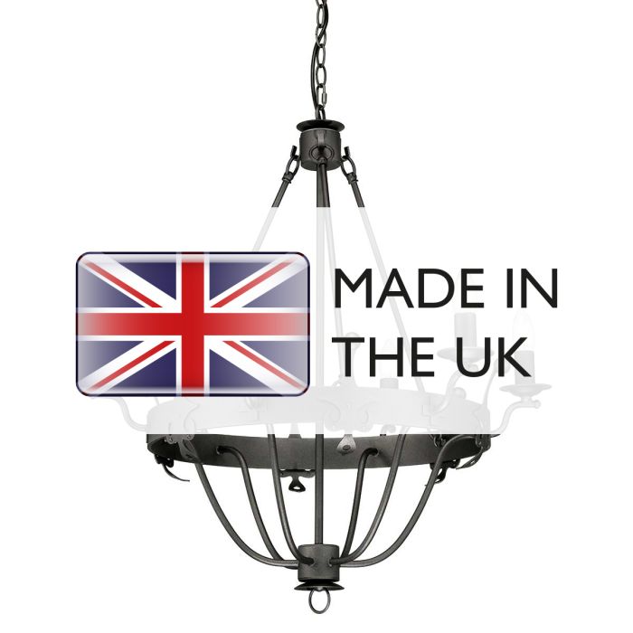 Windsor 6 Light Chandelier - Graphite