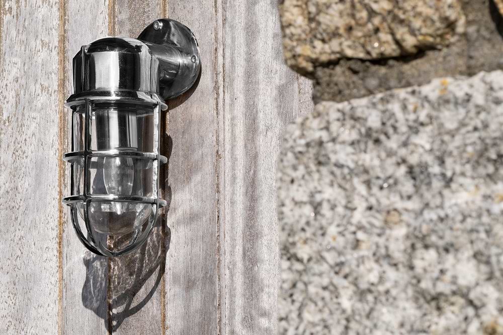 Soho Lighting Kemp IP65 Outdoor & Bathroom Nickel Wall Light