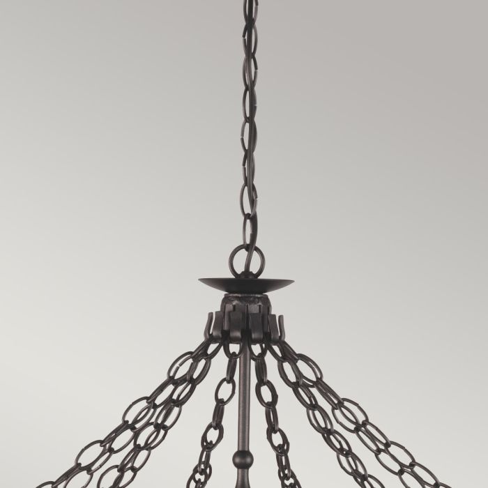 Warwick 12 Light Chandelier - Graphite Black
