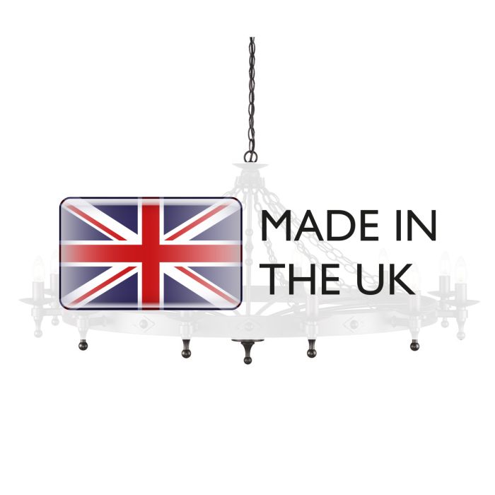 Warwick 12 Light Chandelier - Graphite Black