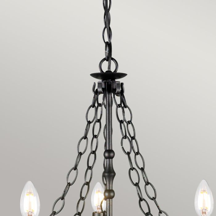 Warwick 5 Light Chandelier - Graphite Black