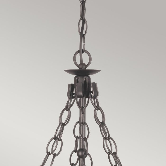 Warwick 6 Light Chandelier - Graphite Black