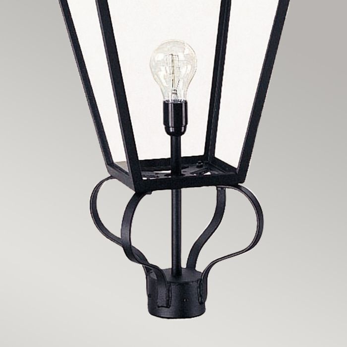 Wilmslow 1 Light Lantern (Head Only) - Black