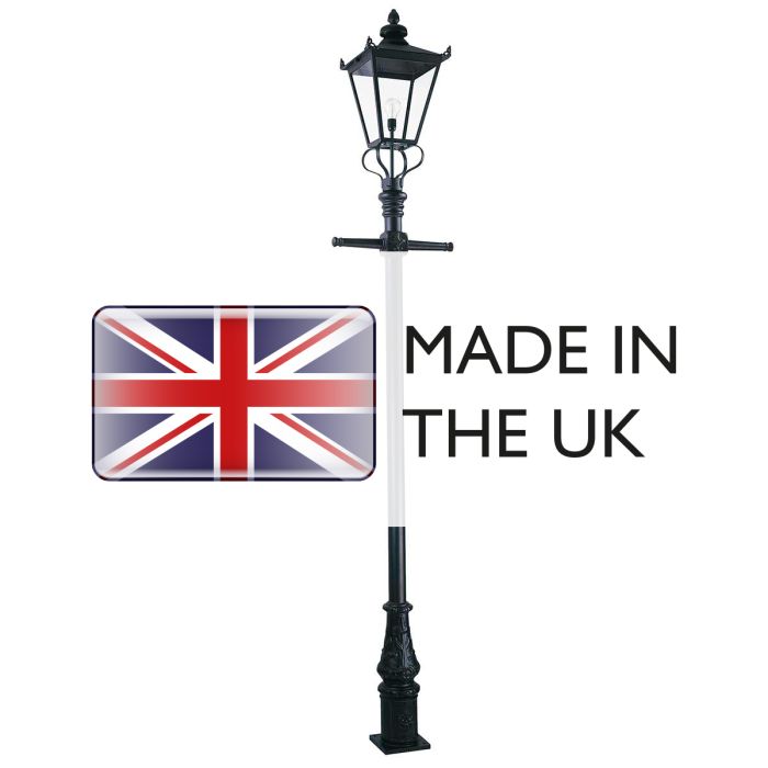 Wilmslow 1 Light Lamp Post - Black