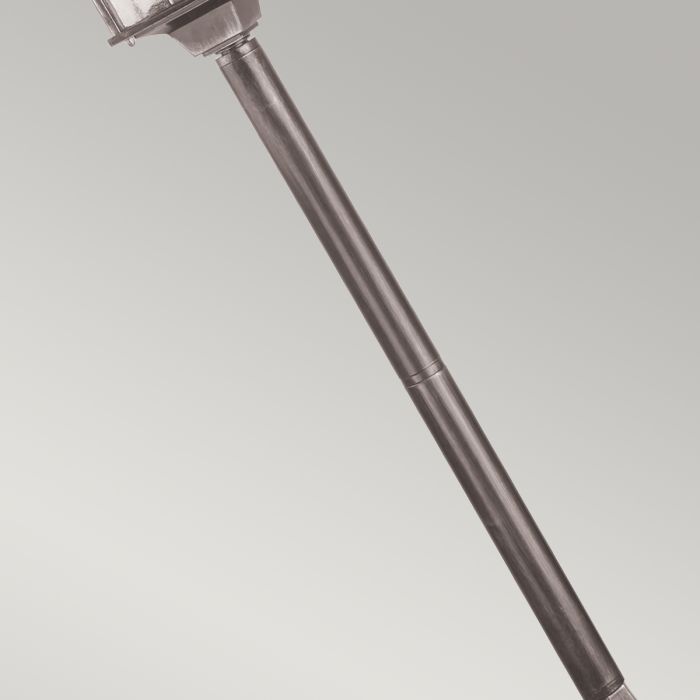 Wexford 1 Light Pillar Lantern - Black / Silver