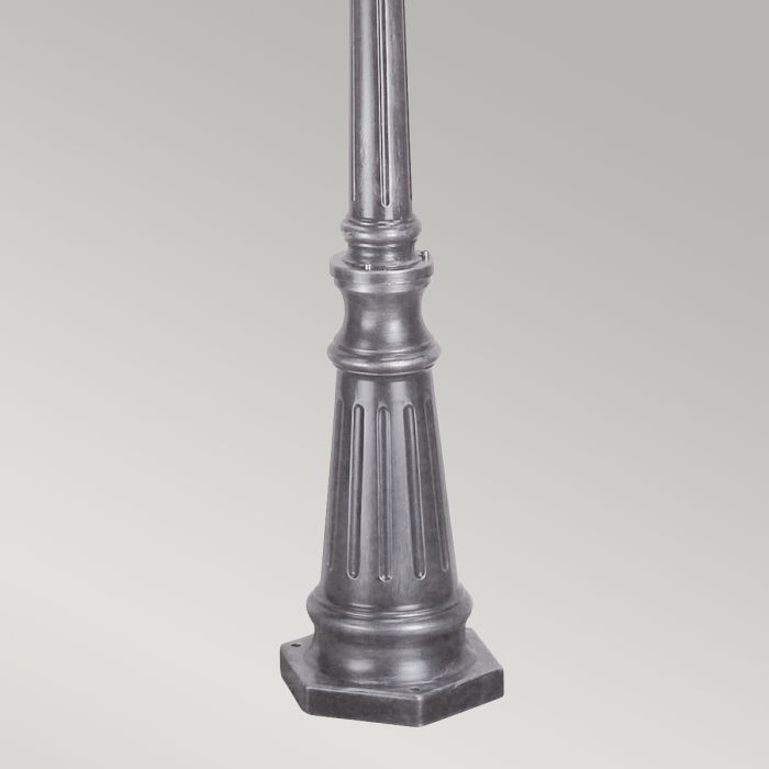 Wexford 2 Light Lamp Post - Black / Silver