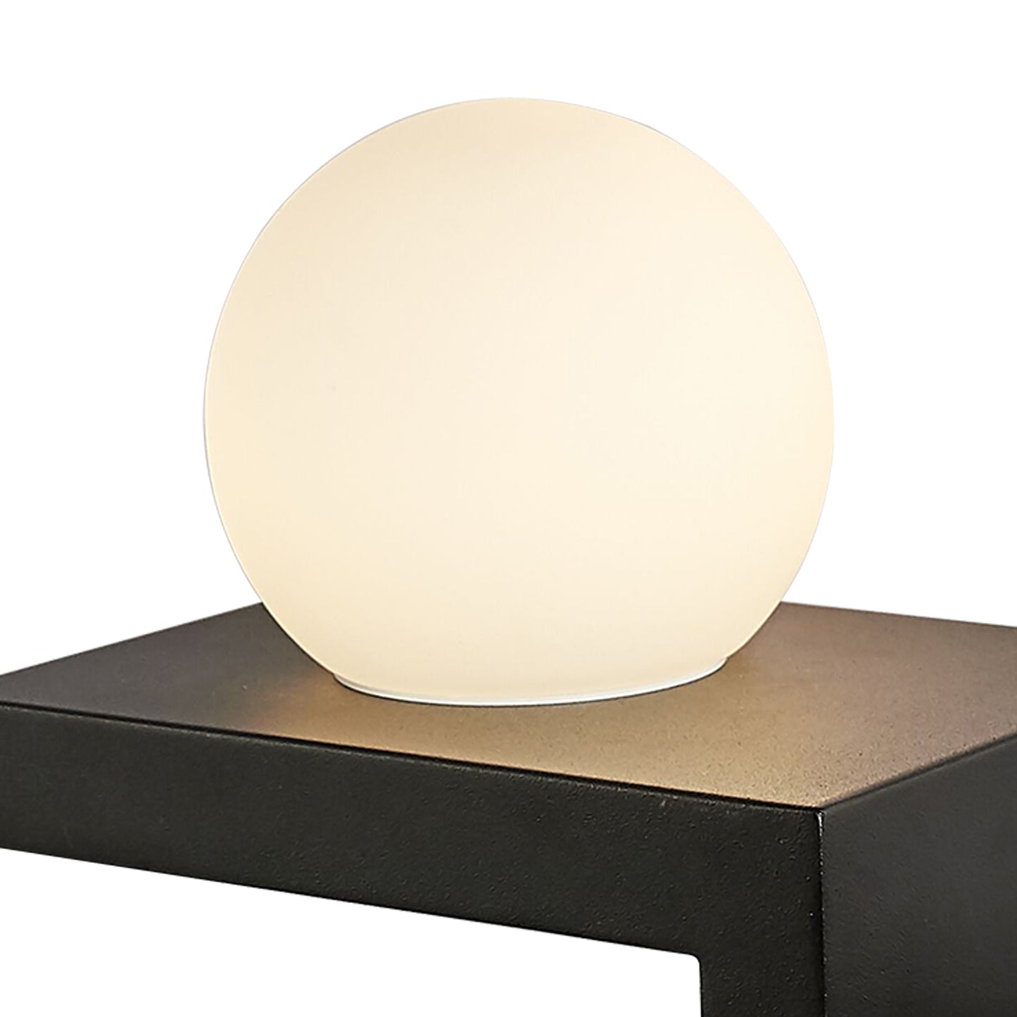 Zanzibar Wall Lamp Switched Globe With Mobile Phone Induction Charger, 6W LED, 3000K, 470lm, Sand Black, 3yrs Warranty by Mantra