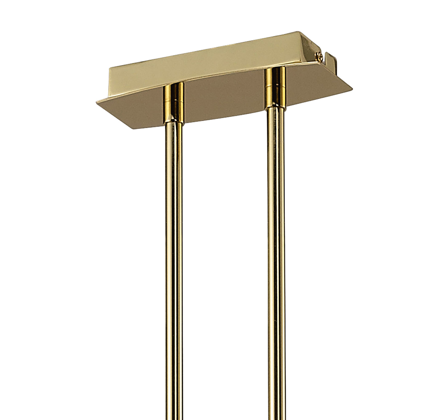 Zen Rectangular Telescopic Convertible To Semi Flush 8 Light G9, Polished Brass by Mantra