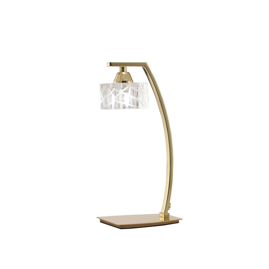 Zen Table Lamp 1 Light G9, Polished Brass by Mantra