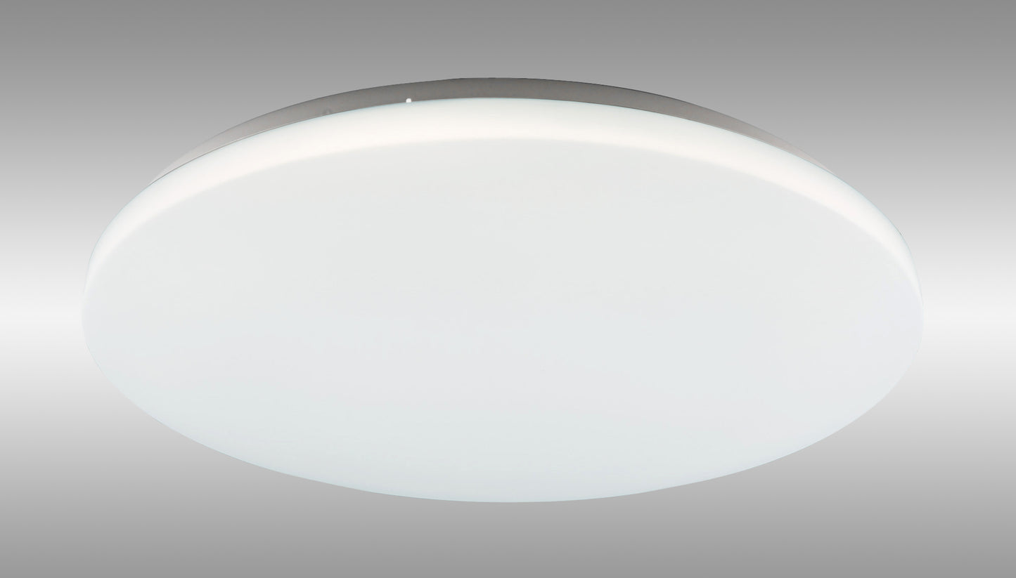 Zero CCT Ceiling 49.5cm Round, 48W LED, On Board CCT Switch 3000/4000/5000K, 4600lm, White, 3yrs Warranty by Mantra