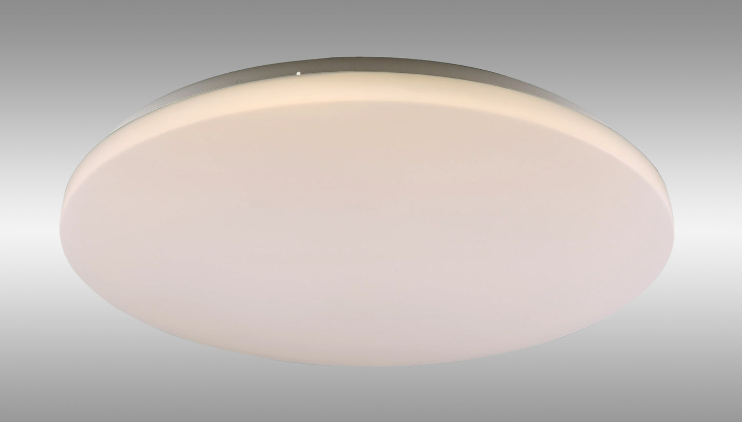 Zero CCT Ceiling 49.5cm Round, 48W LED, On Board CCT Switch 3000/4000/5000K, 4600lm, White, 3yrs Warranty by Mantra