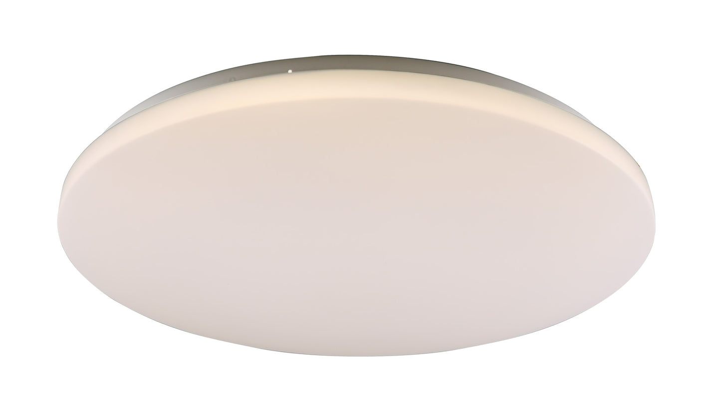 Zero CCT Ceiling 49.5cm Round, 48W LED, On Board CCT Switch 3000/4000/5000K, 4600lm, White, 3yrs Warranty by Mantra