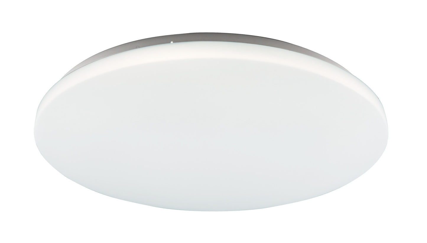 Zero CCT Ceiling 49.5cm Round, 48W LED, On Board CCT Switch 3000/4000/5000K, 4600lm, White, 3yrs Warranty by Mantra