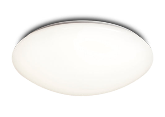 Zero E27 Flush Ceiling/Wall 5x20W Large, White Acrylic by Mantra