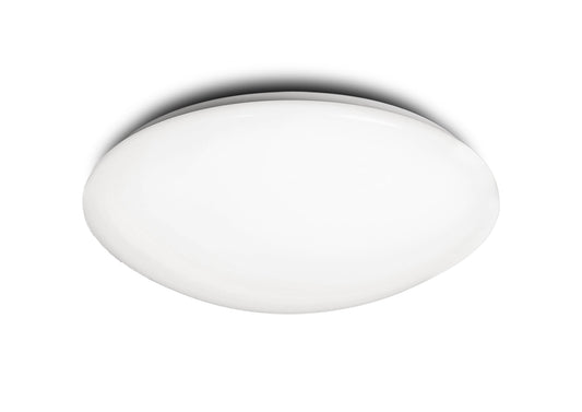 Zero E27 Flush Ceiling/Wall 3x20W Medium, White Acrylic by Mantra