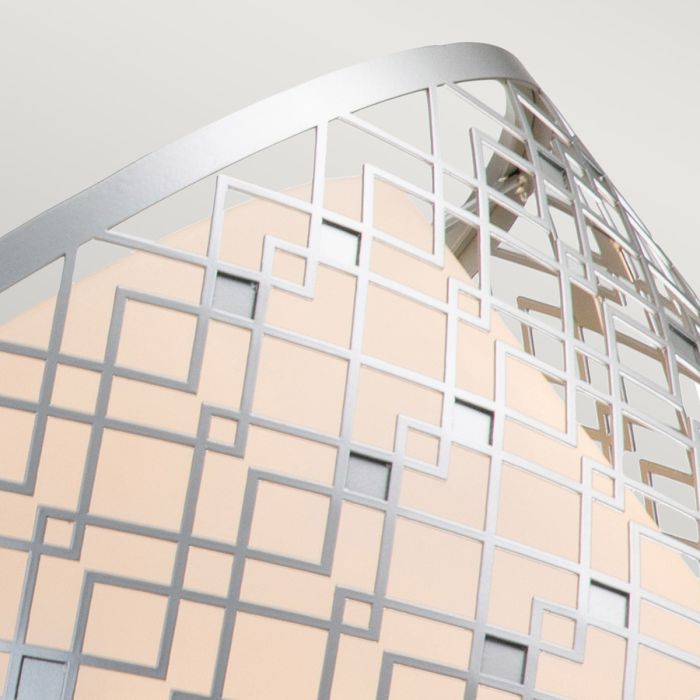 Ziggy 2lt Medium Pendant - Lacquered Silver