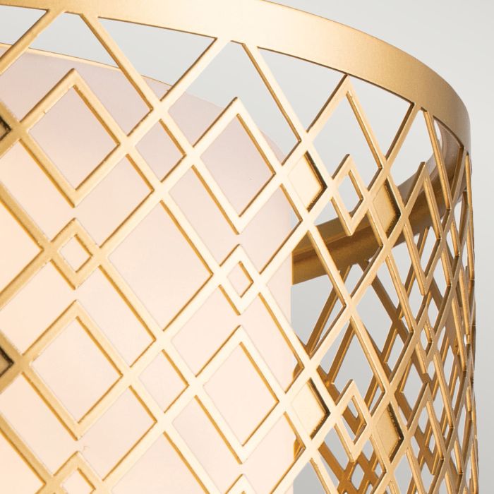 Ziggy 2lt Medium Flush - Lacquered Gold