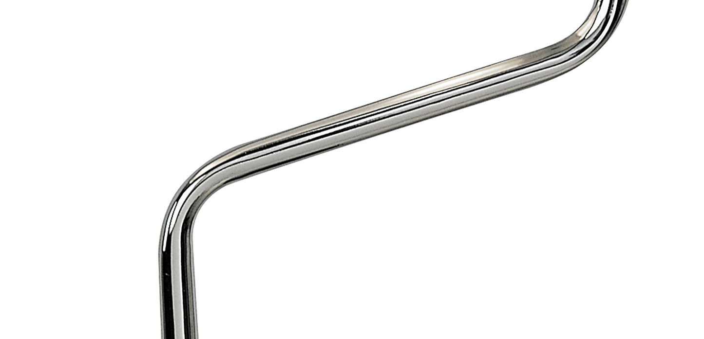 Zira Floor Lamp 2 Light G9, Polished Chrome/Frosted White Glass/Wenge, NOT LED/CFL Compatible by Mantra