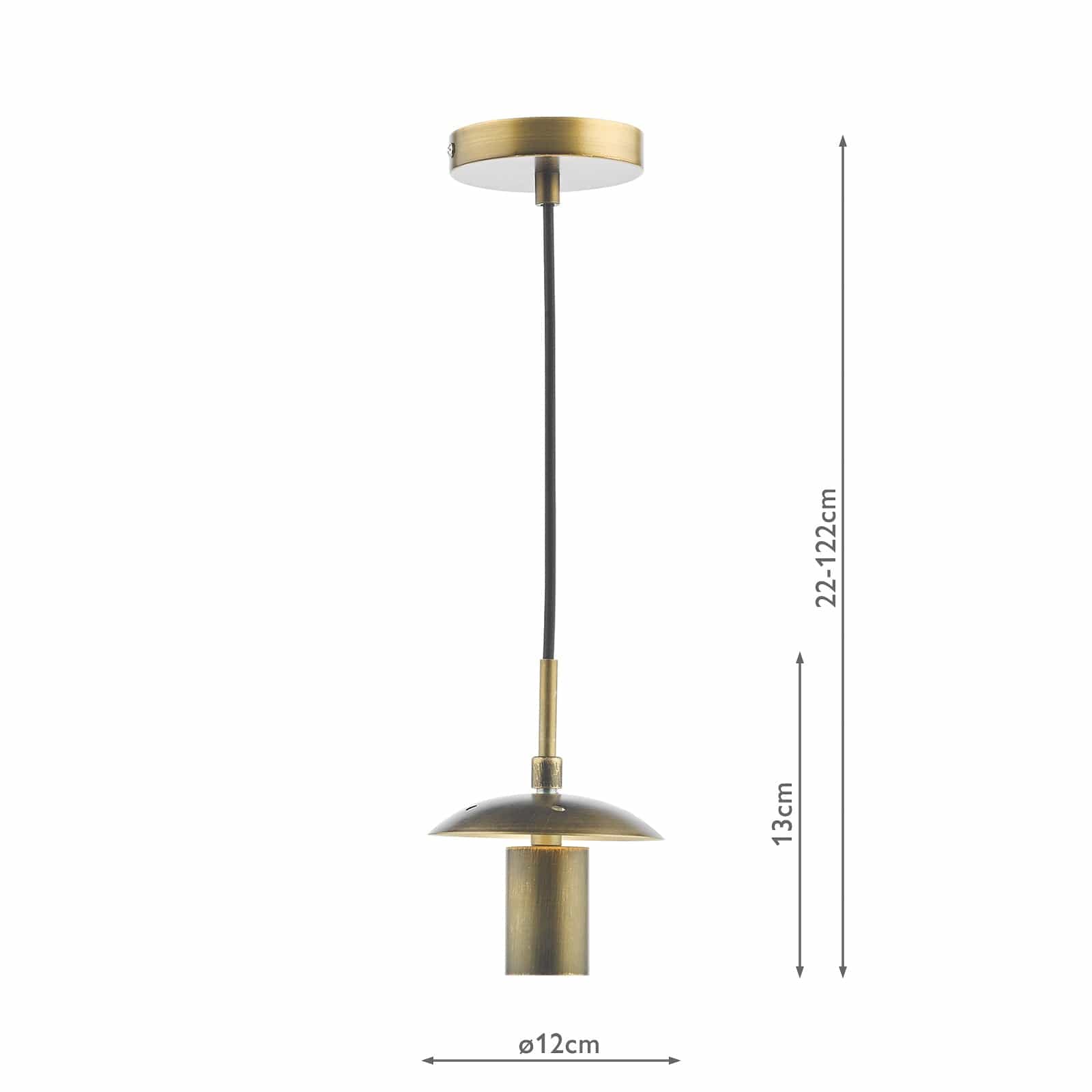 dar lighting 1 Light Bronze E27 Suspension SP70