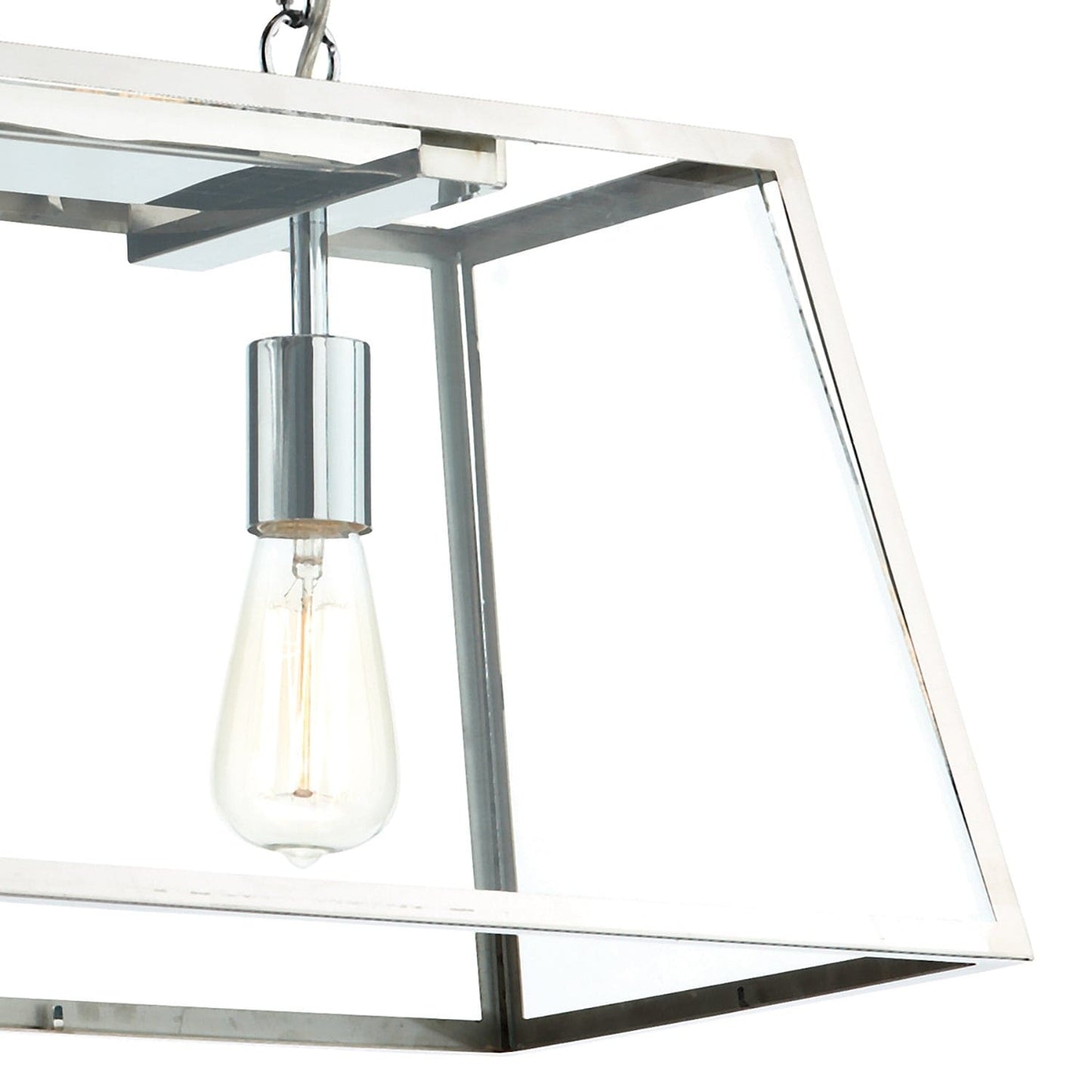 dar lighting Academy 3 Light Pendant Stainless Steel ACA0344