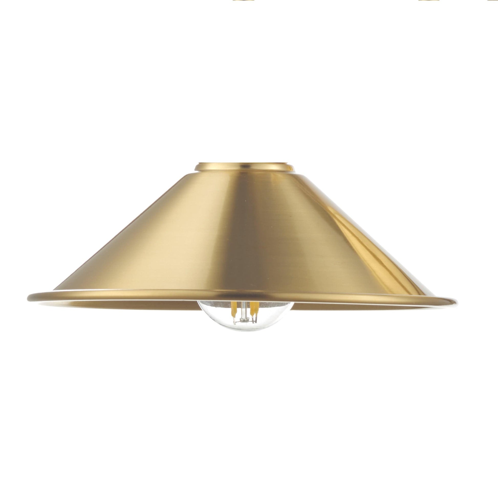 dar lighting Accessories Easy Fit Aged Brass Metal Shade 18cm ACC861