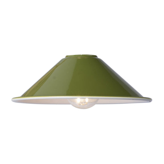 dar lighting Accessories Easy Fit Metal Shade Gloss Green 18Cm ACC867