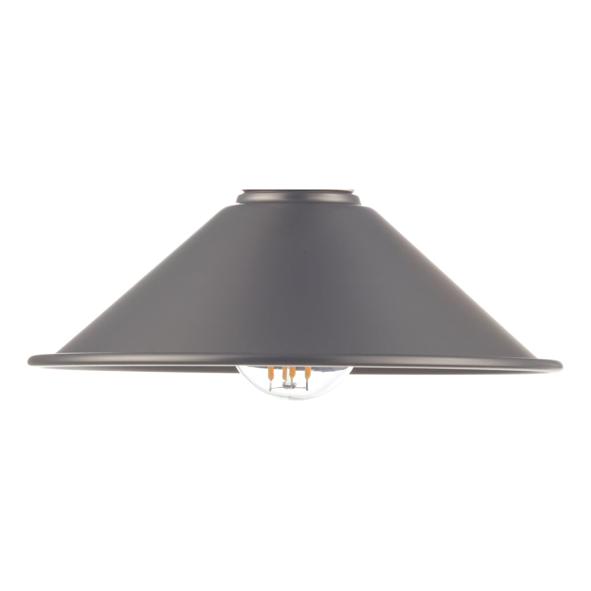 dar lighting Accessories Easy Fit Pewter Metal Shade 18cm ACC862