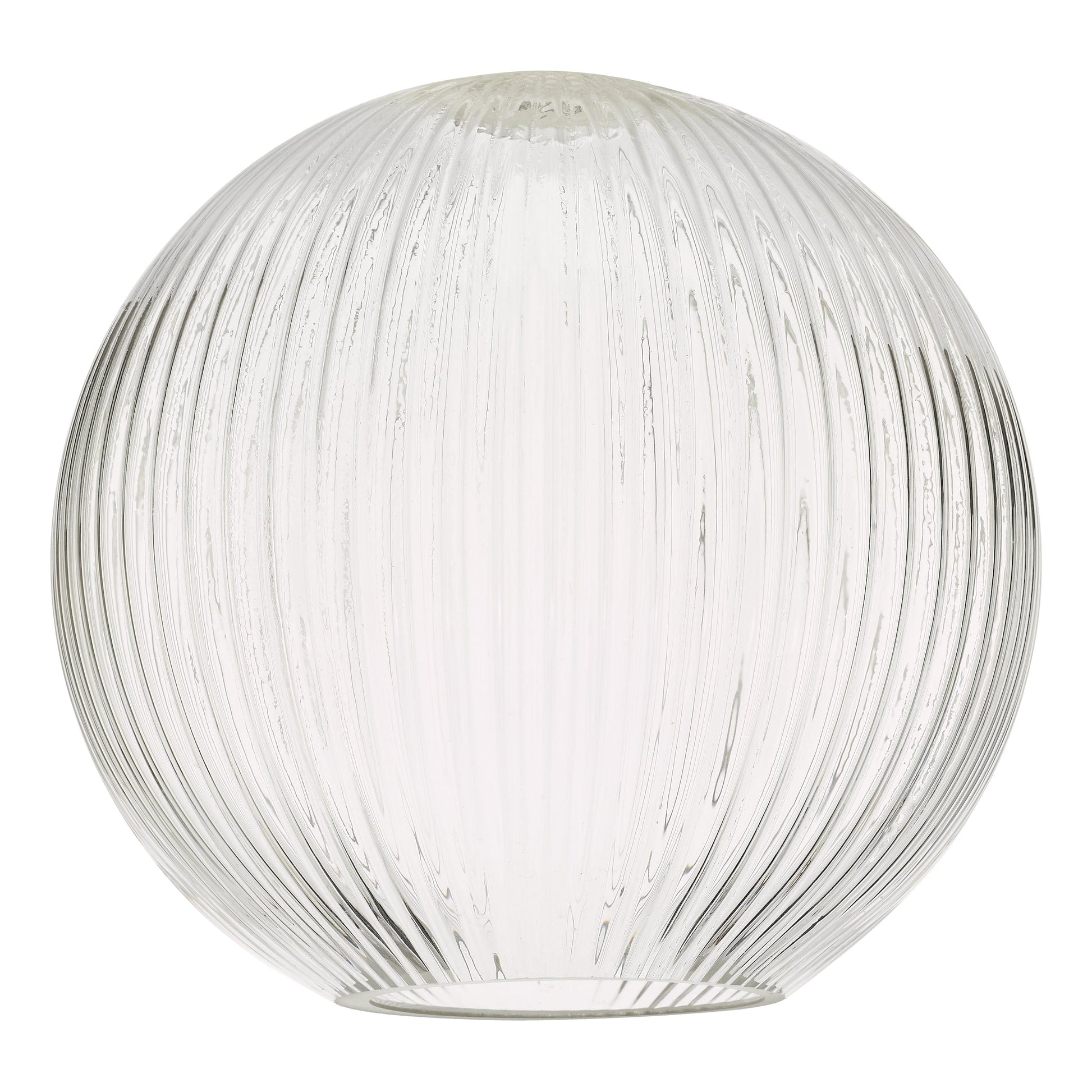 dar lighting Accessories Easy Fit Ribbed Round Glass Shade ACC870