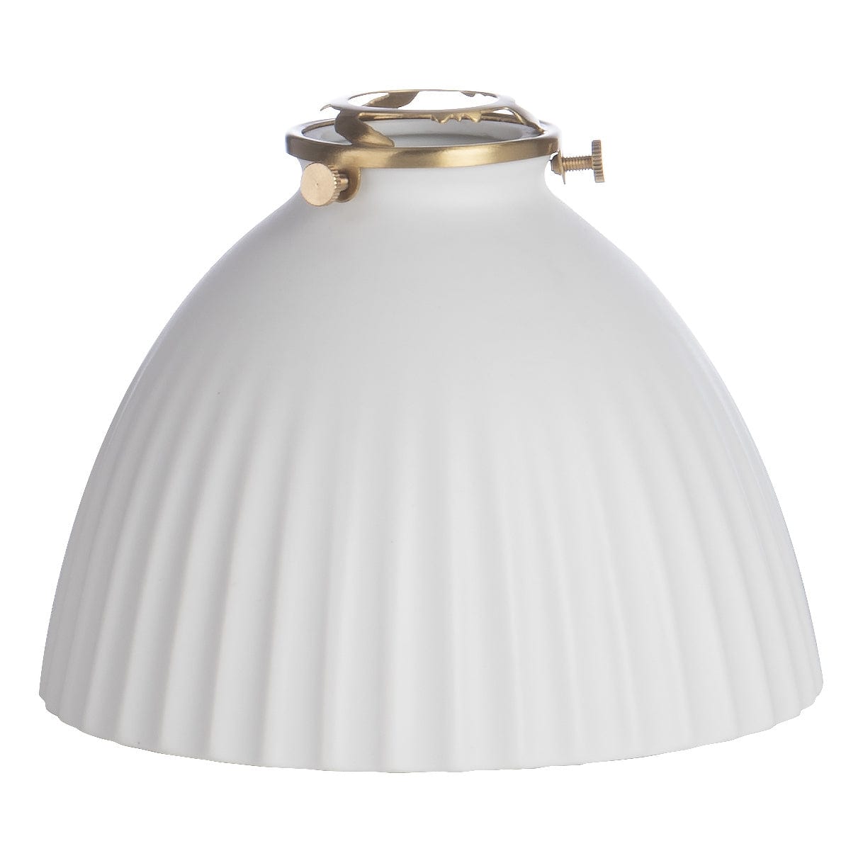 dar lighting Accessories Easy Fit White Domed Ceramic Shade 17cm ACC879