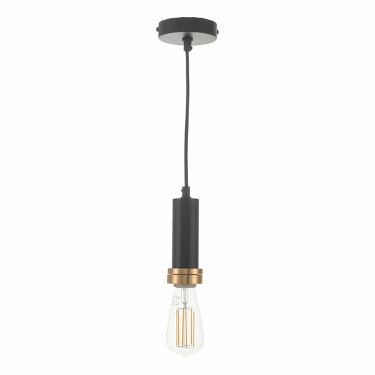 dar lighting Accessory 1 Light E27 Suspension Matt Black And Bronze SP6522