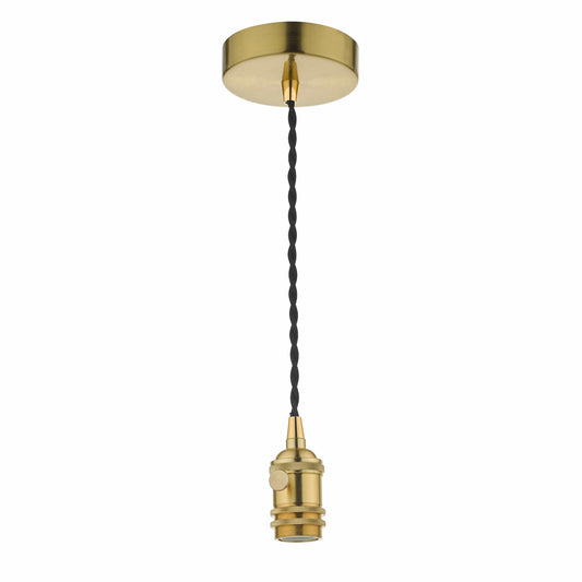 dar lighting Accessory 1 Light Suspension In Brass SPB0140