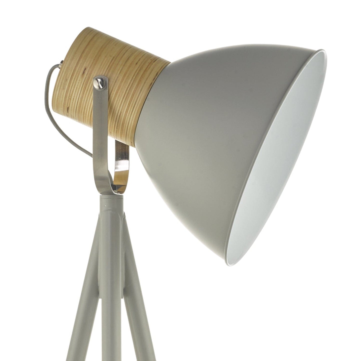 dar lighting Adna Floor Lamp Grey & Natural Wood ADN4939