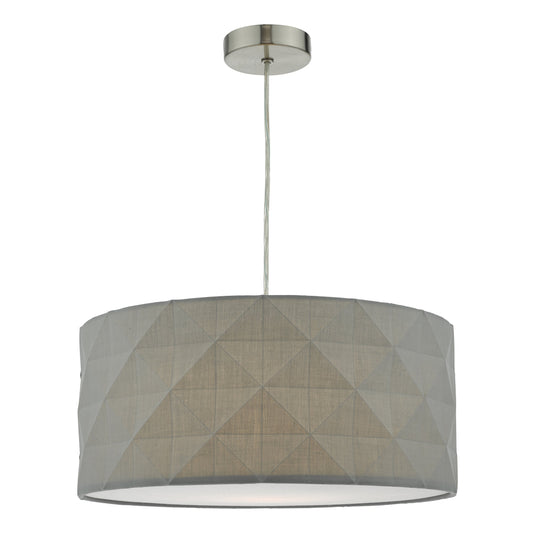 dar lighting Aisha Faceted Easy Fit Shade Grey AIS6539