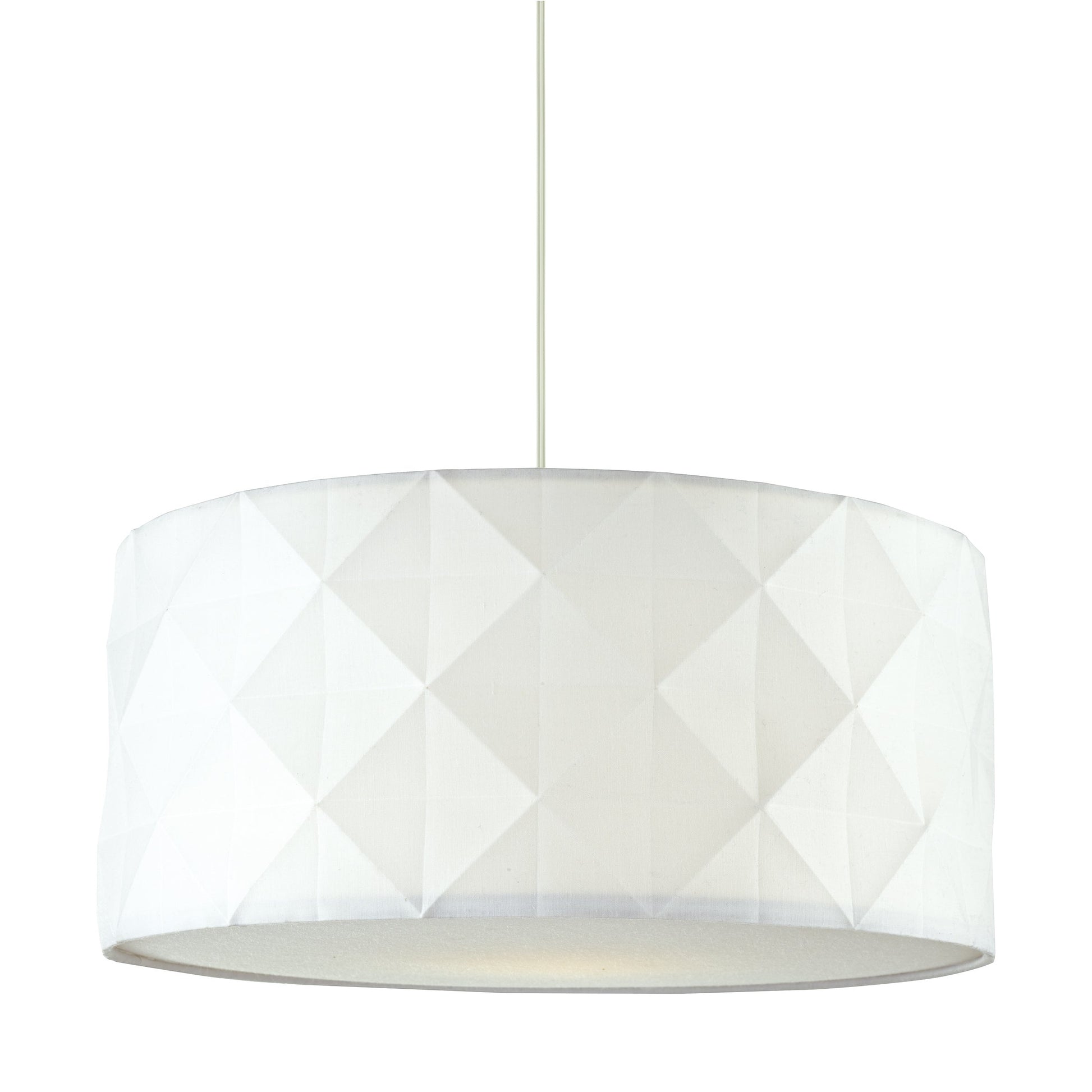 dar lighting Aisha Faceted Easy Fit Shade White AIS652