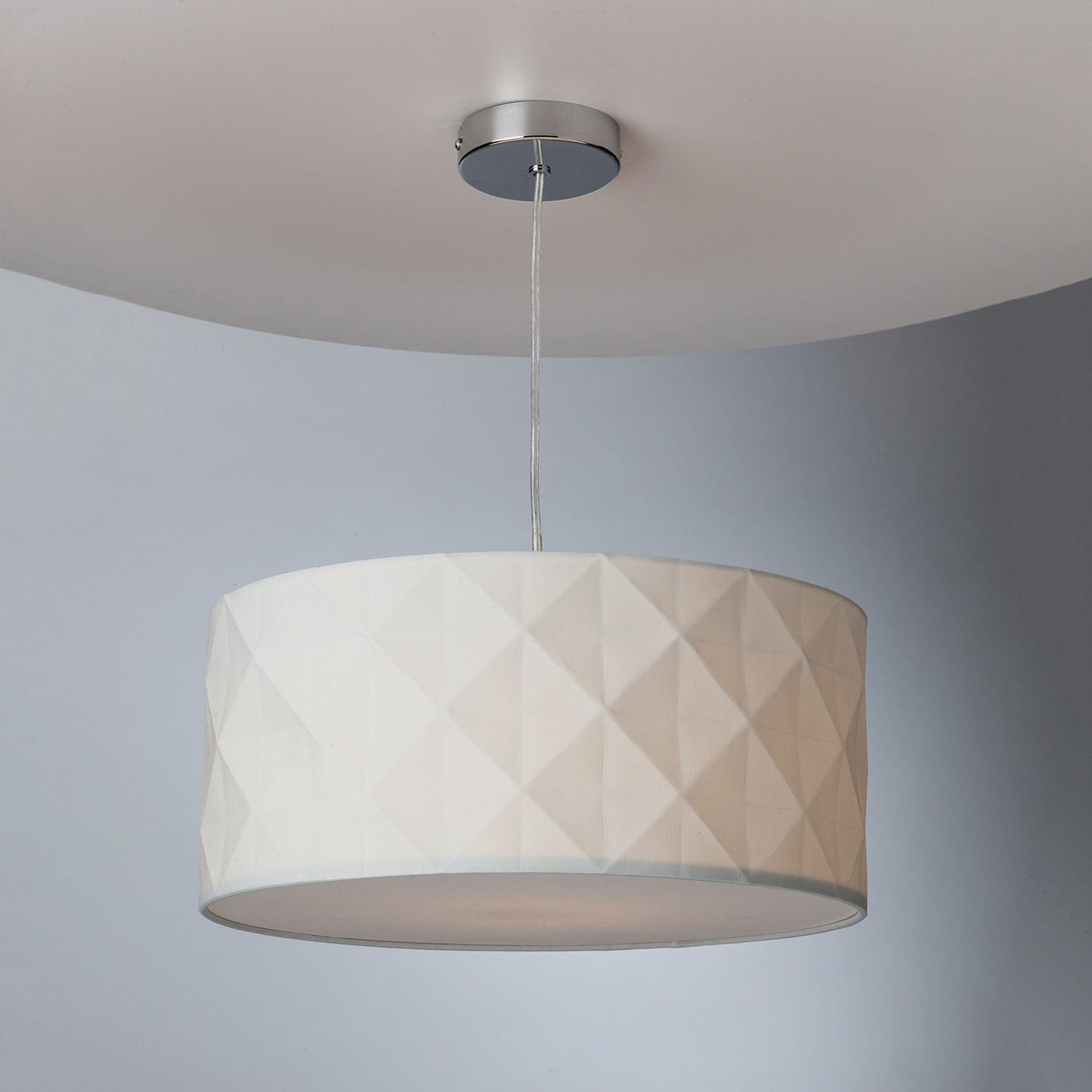 dar lighting Aisha Faceted Easy Fit Shade White AIS652