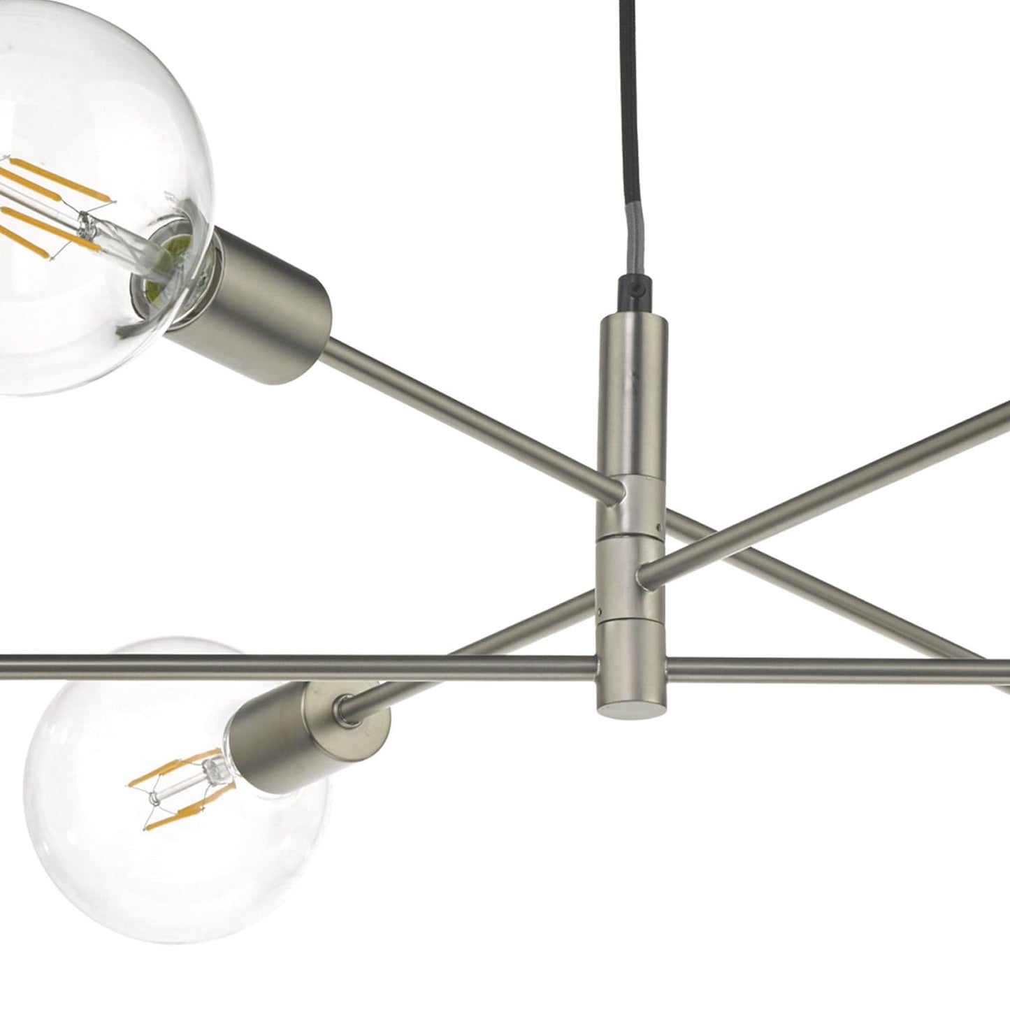 dar lighting Alana 6 Light Pendant Satin Chrome ALA0646