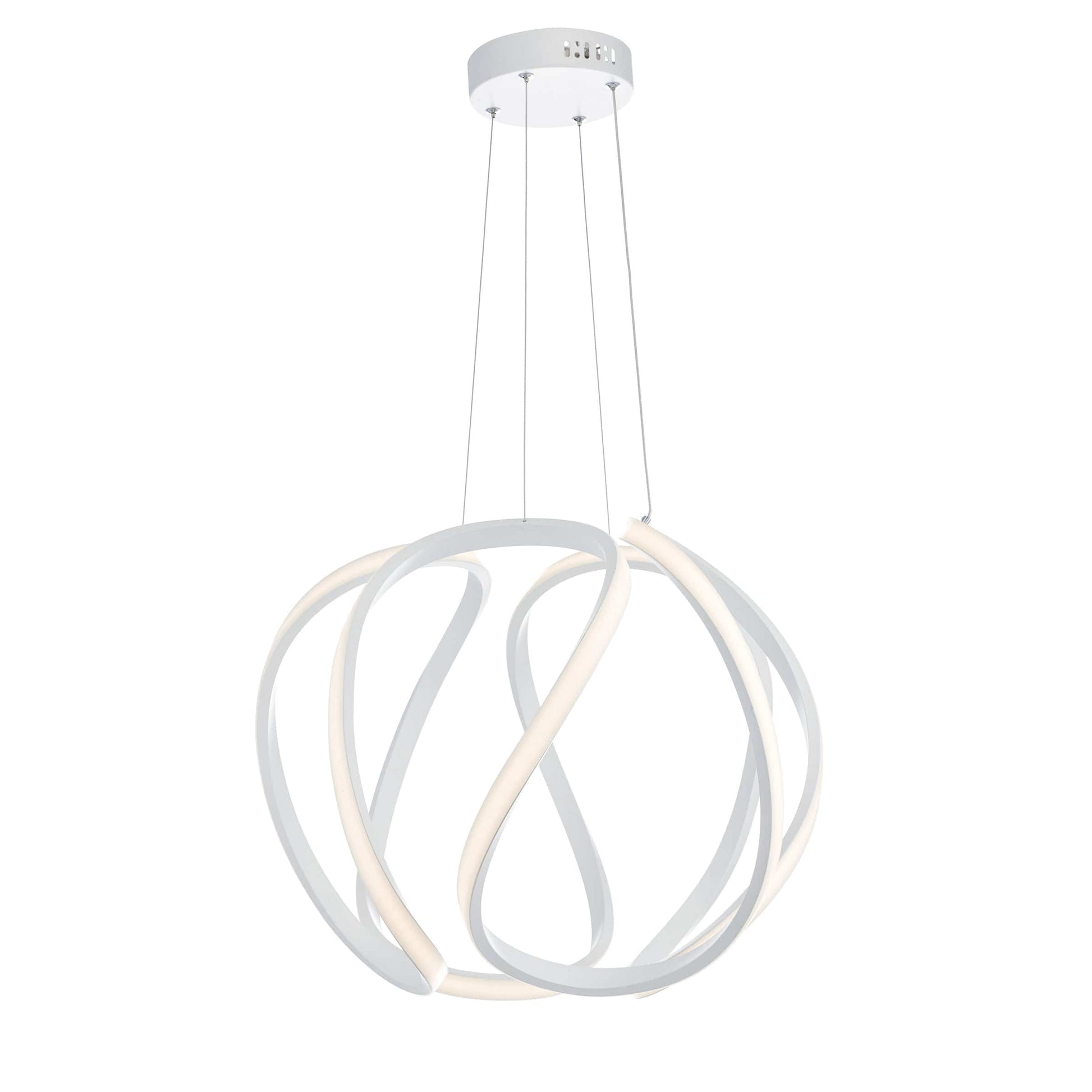 dar lighting Alonsa Pendant Large White LED ALO862