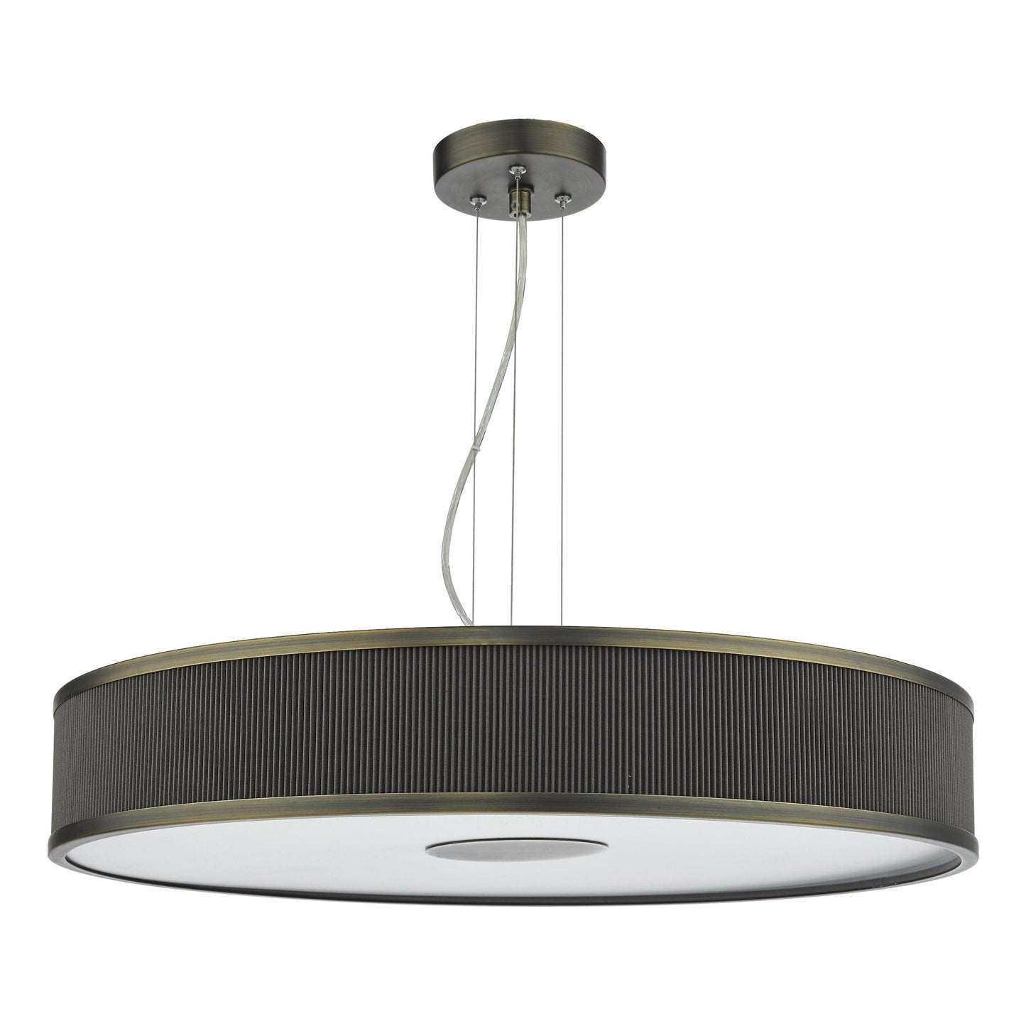 dar lighting Alvaro 6 Light Single Pendant Antique Bronze Mushroom ALV1739