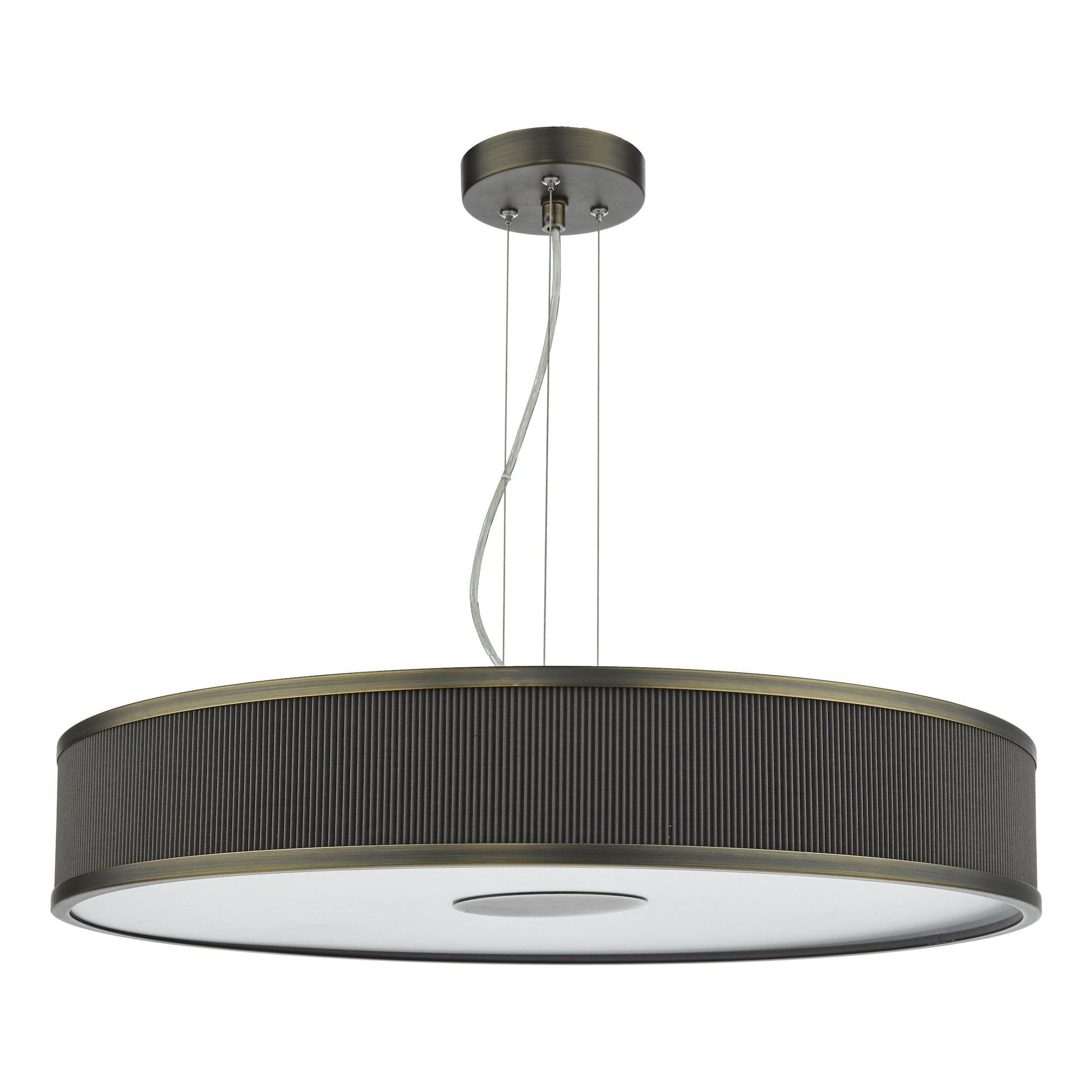 dar lighting Alvaro 6 Light Single Pendant Antique Bronze Mushroom ALV1739