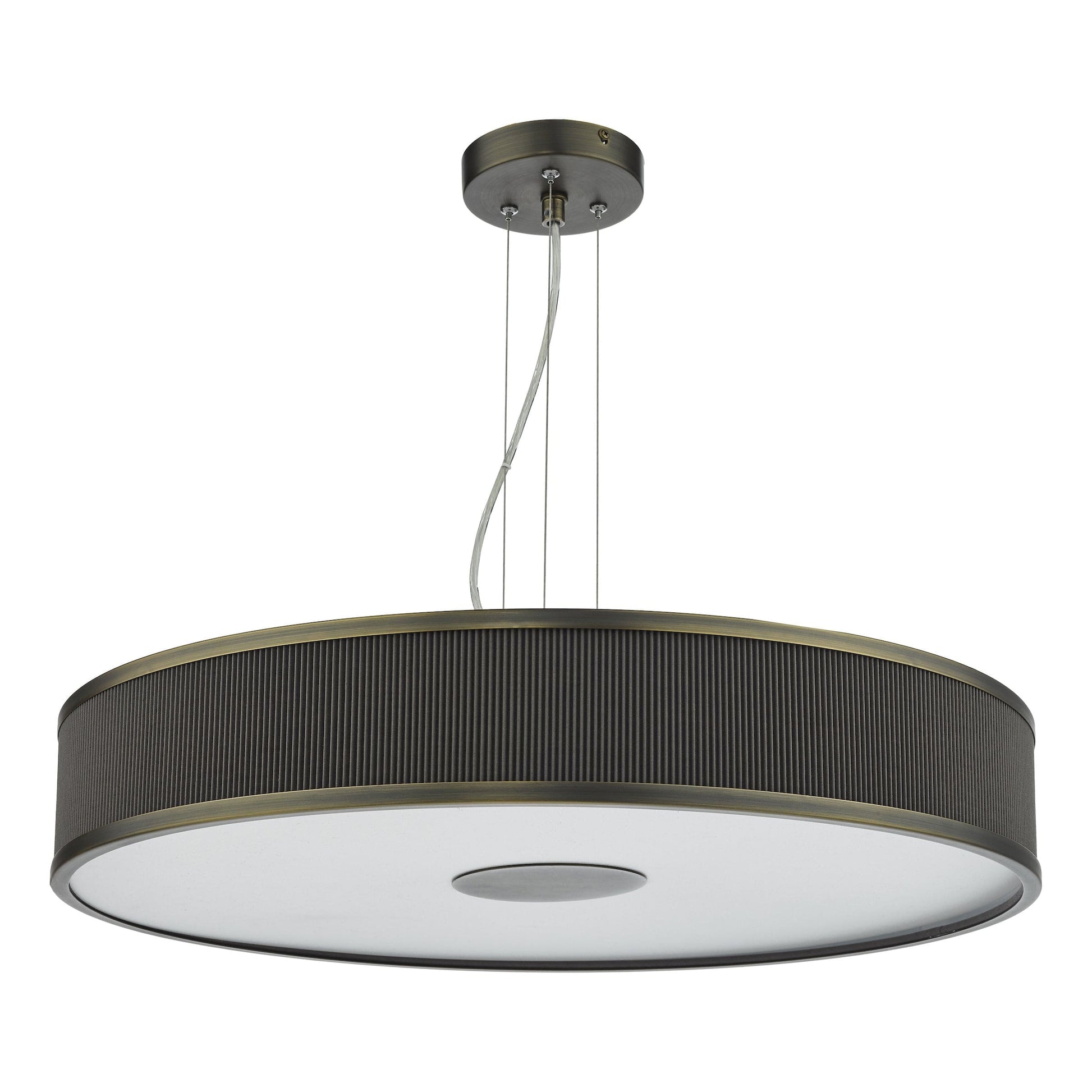 dar lighting Alvaro 6 Light Single Pendant Antique Bronze Mushroom ALV1739